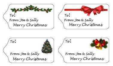 Buy Christmas Name Tag Template, Holiday Decor, Name Tags for